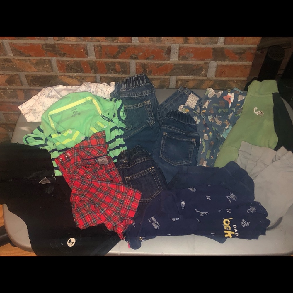 Baby boys 12 month clothing lot